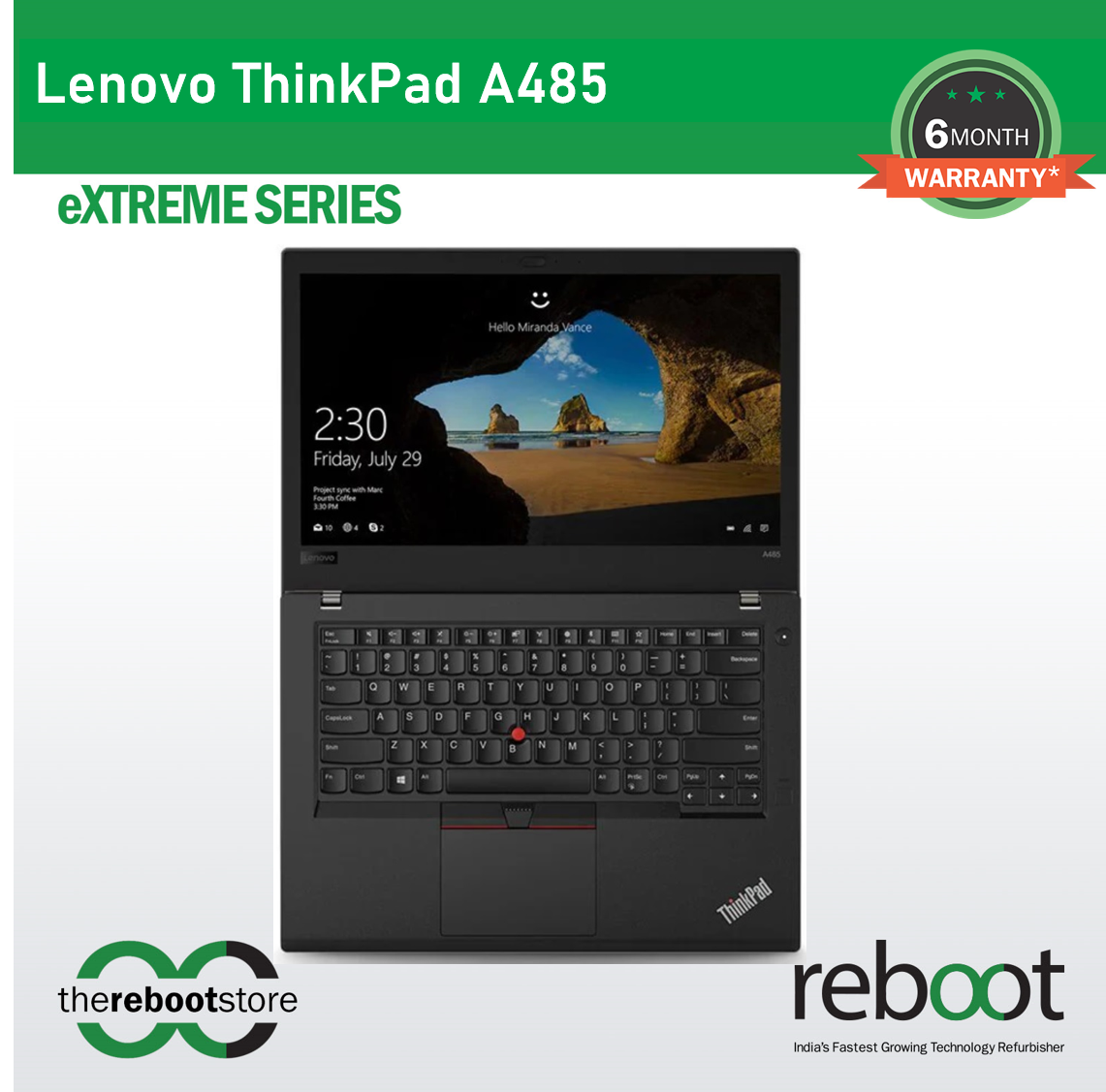 Reboot Refurbished LENOVO THINKPAD A485 Laptop
