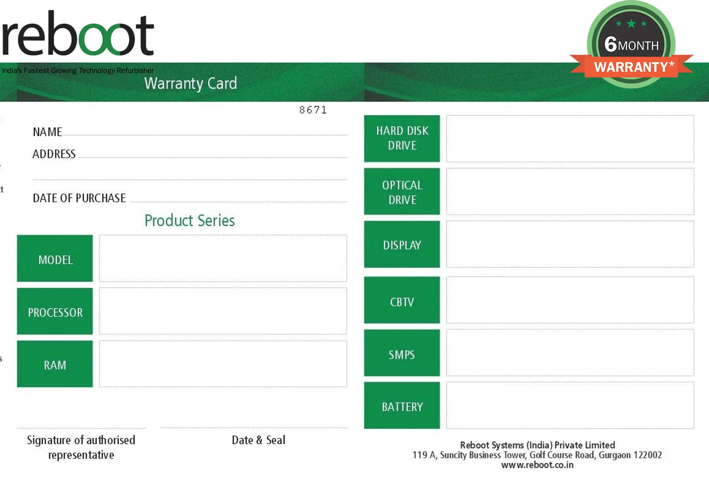 Reboot Warranty Support