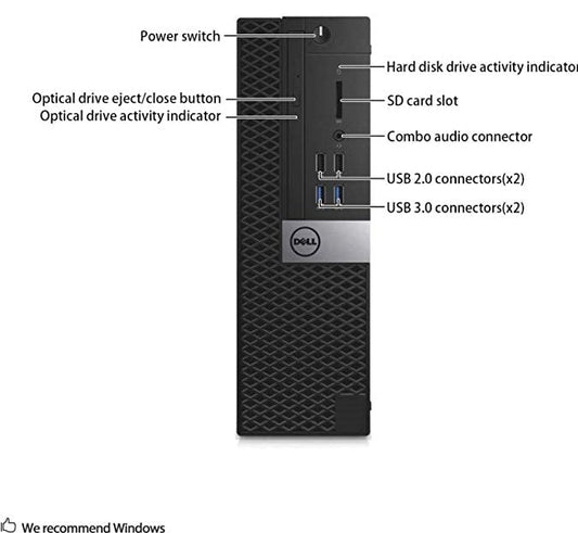 Dell OptiPlex 3040 SFF Refurbished | Core i7 6th Gen | 8GB RAM | 500 GB | Grade A | 12 Month Warranty