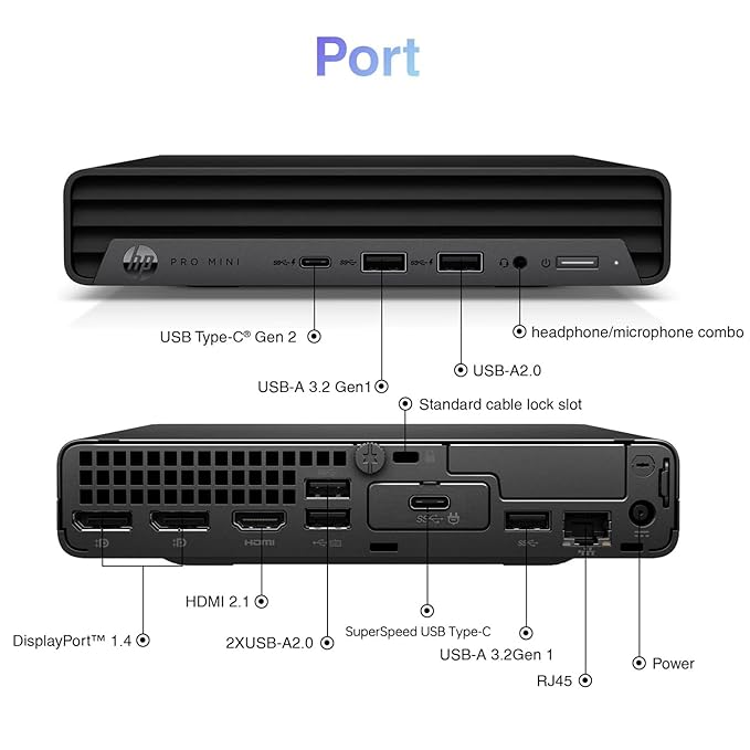 HP Pro Mini 260 G9 Unboxed Desktop PC | Intel Core i3 12th Gen | 8GB RAM | 256GB SSD | Compact Business Mini PC | Grade A | 12 Months Warranty