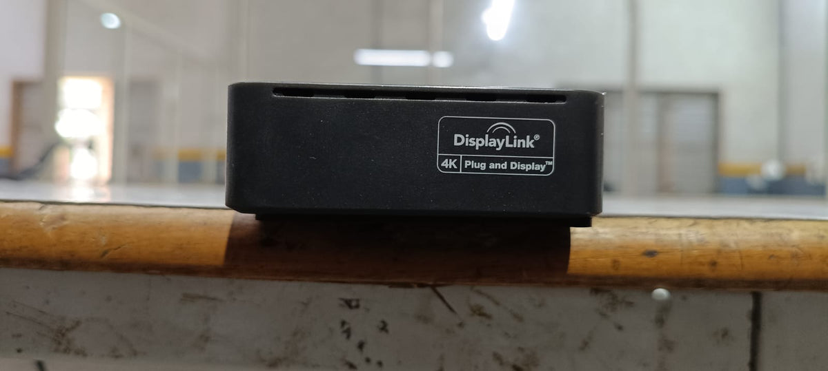 Refurbished Targus DOCK310 docking station, actual unit side view