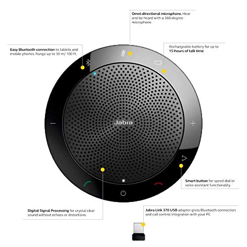 Jabra Speak 510 MS Wireless Conference Speakerphone- Open Box