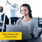 Jabra Evolve 20 SE Wired Headset - MS - Wired - USB - Open Box