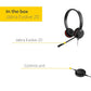 Jabra Evolve 20 SE Wired Headset - MS - Wired - USB - Open Box