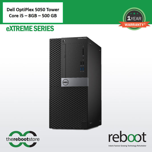 Reboot Refurbished Dell Optiplex 5050 Tower Desktop (Core i5 - 7th)